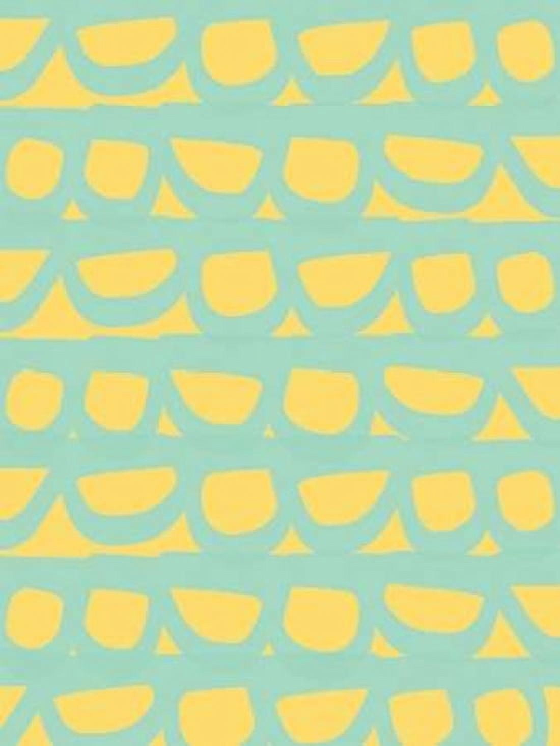 Mint and Gold Circles Canvas Art - Linda Woods (18 x 24)