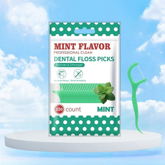 Mint dental floss stick - home portable disposable care dental floss stick - oral care - deep cleaning - interdental cleaning pr