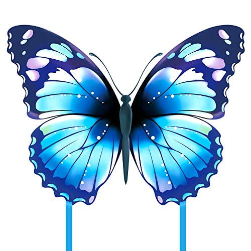 Mint's Colorful Life Butterfly Kite for Kids & Adults, Easy to Fly (Blue)