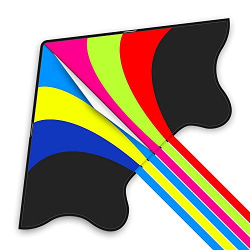 DIY Kites & Delta Kite Set For Kids & Adults - 3 Blank Kites + 1 Ready-to-Fly Delta Kite