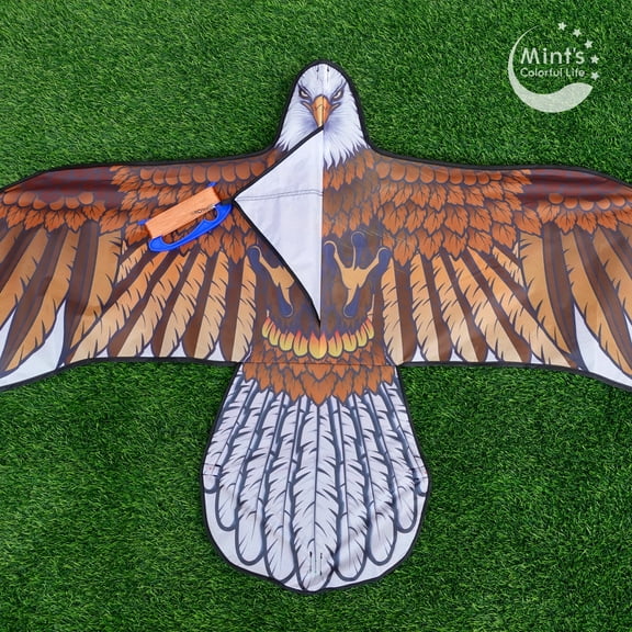 Mint's Colorful Life Eagle Kite for Kids Adults with 60" Wingspan, Polyester Material