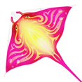 thumbnail image 1 of Mint s Colorful Life Devil Fish Kite for Kids Adults Easy to Fly Delta Kite Single Line Large Kite Handle Include Pink, 1 of 6
