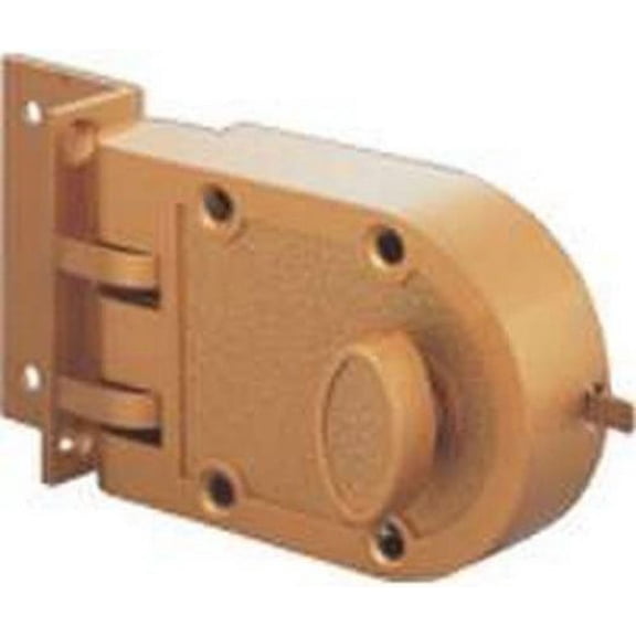 MintCraft Jimmy Proof Single Cylinder Lock Bright Brass Finish