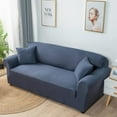 thumbnail image 1 of MintLimit 1PCS Stretch Sanding Sofa Slipcover, Plush Soft and Elastic Sofa Cover, Washable Furniture Protector with Elastic Bottom, for Kids, Pets, 190-230cm, (Navy), 1 of 4