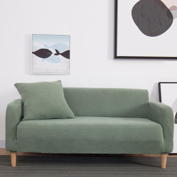 MintLimit Super Stretch Sofa Cover Couch Lounge Protector Slipcovers Seater Covers(2 Searter 145-185CM, Green)