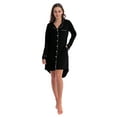 thumbnail image 1 of MintLimit Women Long Sleeve V-neck Solid Button Down High-Low Pockets Shirt Dress Sleepwear Lounge Pyjamas, 1 of 5