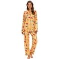 thumbnail image 1 of MintLimit Women's Cartoon Long Sleeve V-neck Button Down Shirt and Pants Sleepwear Pyjamas Lounge Set, 1 of 4