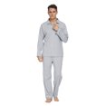 thumbnail image 1 of MintLimit Women's Solid Long Sleeve Button Up Shirt and Pants with Pockets Lounge Sleepwear Pajamas Set Pyjamas, 1 of 5