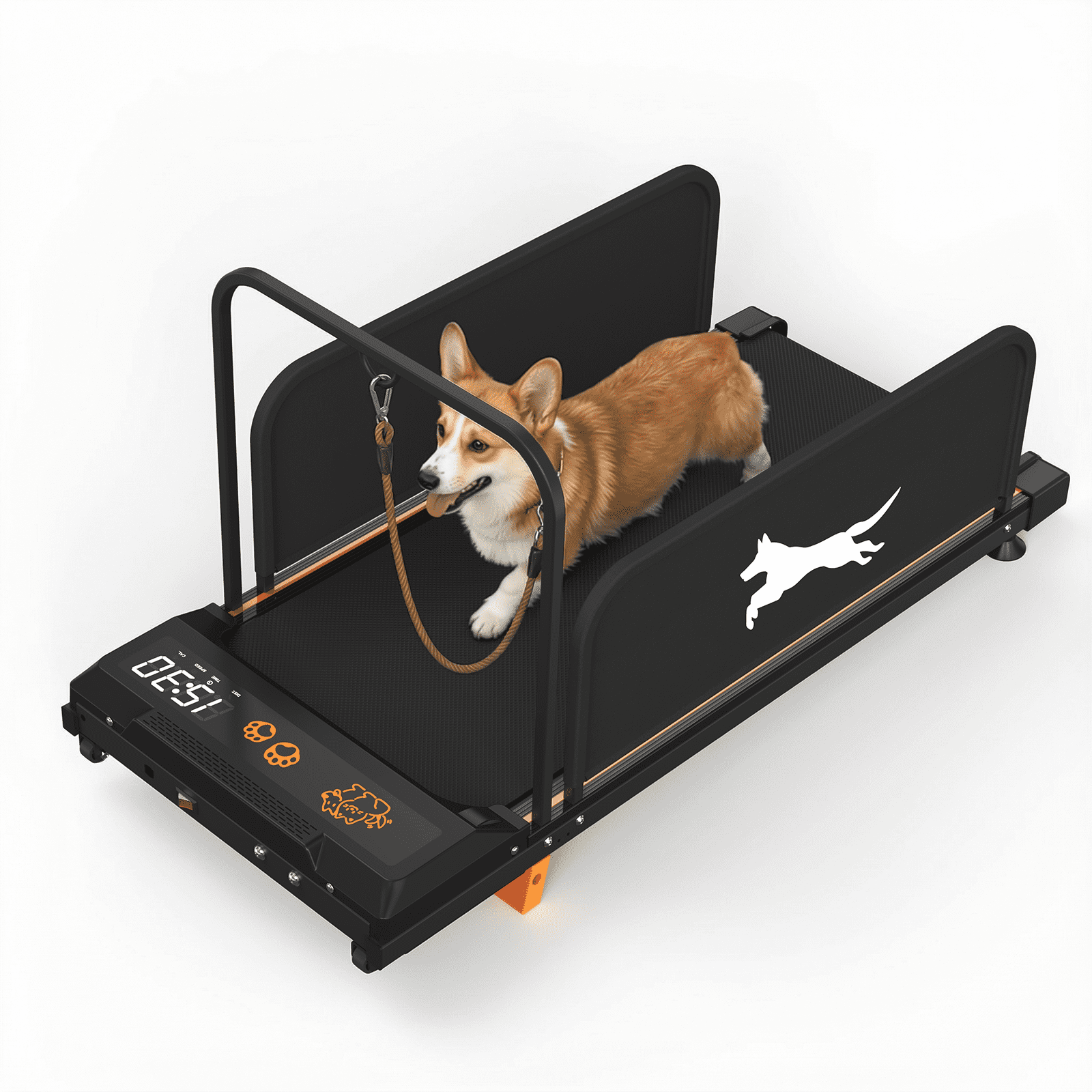 Mintazer 2-in-1 Pet & Human Treadmill, 2.5 HP Dog Treadmill with Remote Control & Incline, Black