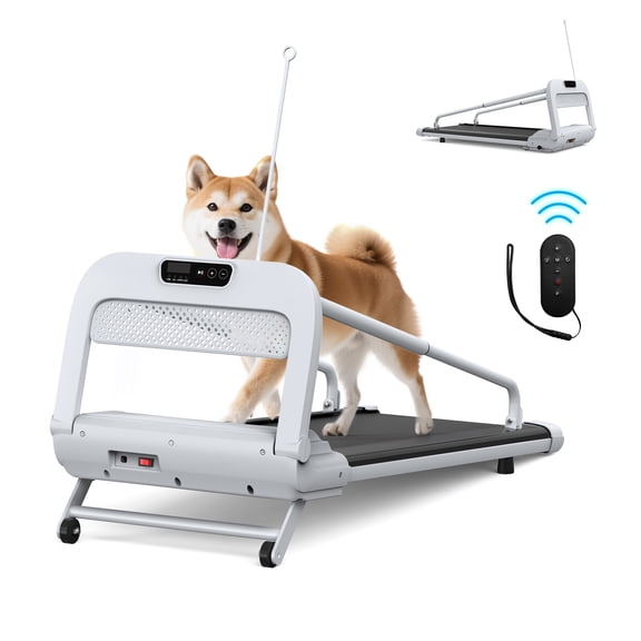 Mintazer 2-in-1 Pet & Human Treadmill, 2.5 HP Dog Treadmill with Remote Control & Incline, White