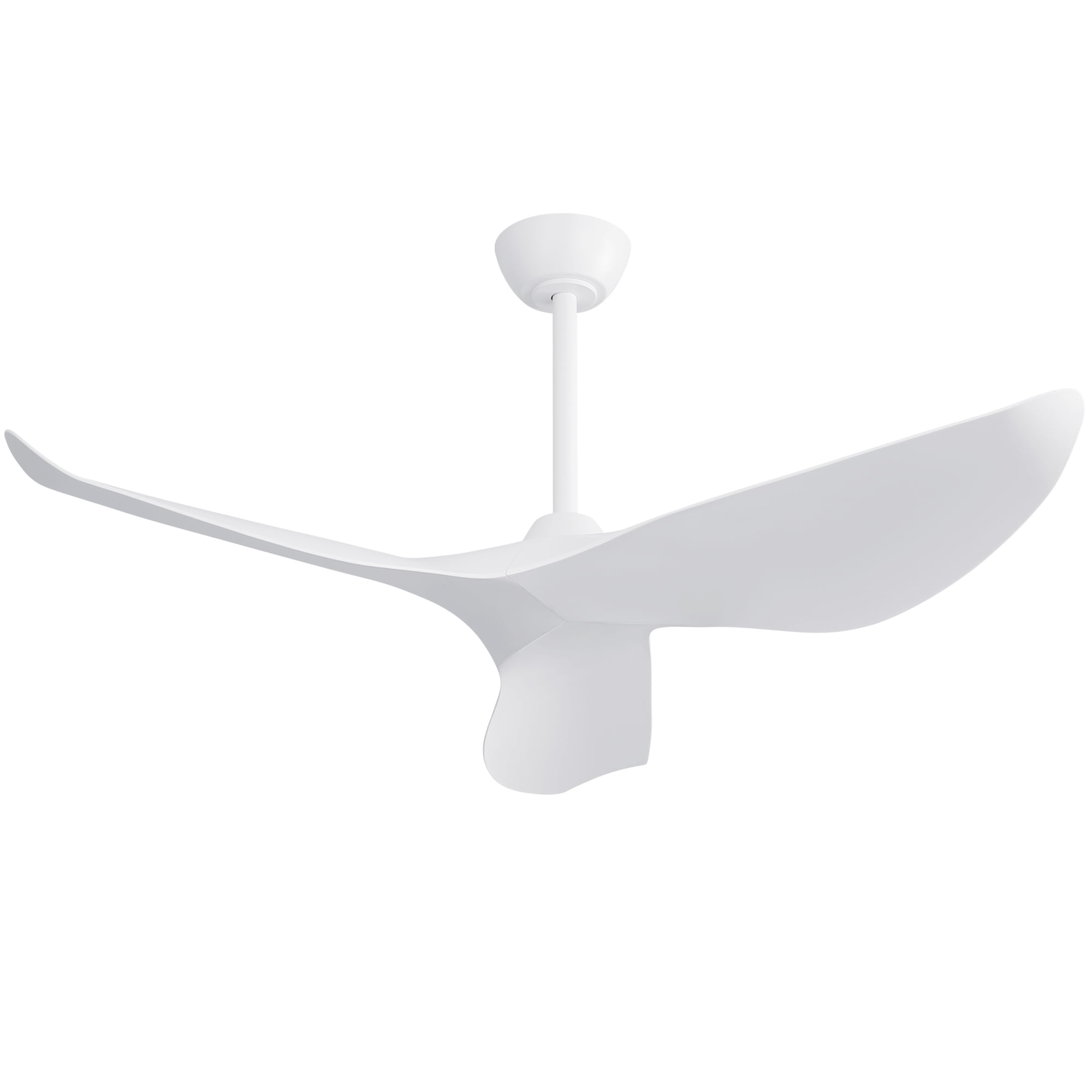 Mintazer 38" Ceiling Fan without Light, Modern Indoor Outdoor Ceiling Fan with DC Motor Remote Control for Bedroom, Living Room, White