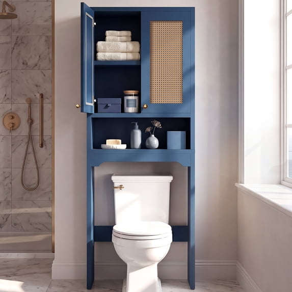 Mintazer Farmhouse Over The Toilet Storage Cabinet, Freestanding ...