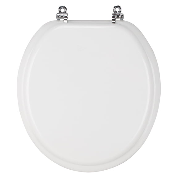 ProSource T-17WMC Toilet Seat, For Use With Round Bowls, 17 in W