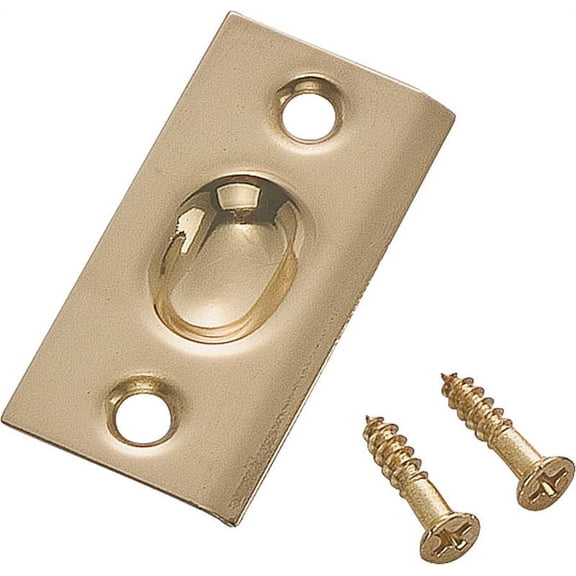 Mintcraft CB-S03PB Square Corner Strike Plate, 1-1/16 X 2-1/8 in Strike, Solid Brass