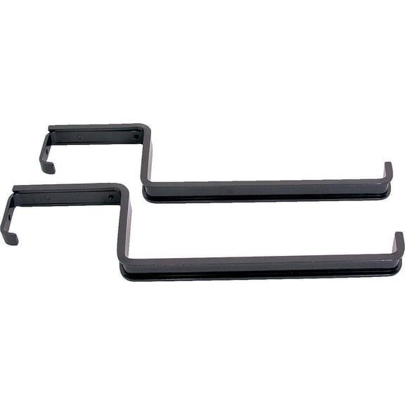 Landscapers Select Deck Flower Box Bracket, For Use With 2 X 4 In - 2 X 6 In Railings, Black, Epoxy