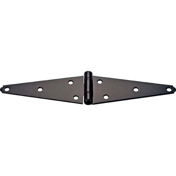 Hng Strap 8Hl 5In Fix Scr Stl Mintcraft Strap Hinges HSH-B05-C2 Black Steel
