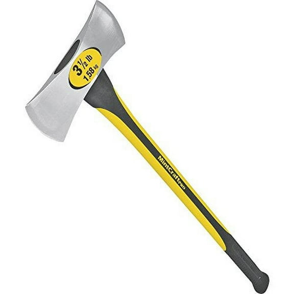 Vulcan 34476 Michigan Axe, High Polished Head, 3.5 lb Head, Fiberglass Handle, 34 in OAL