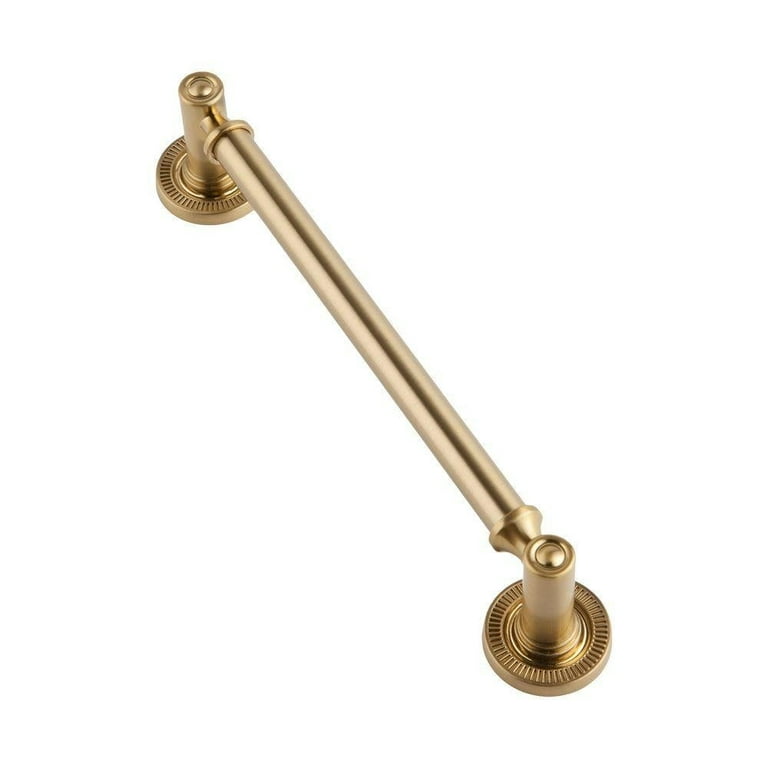 Minted 6 in. Center-to-Center Satin Brass Cabinet Pull Minted 6 in. Center-to-Center Satin Brass Cabinet Pull