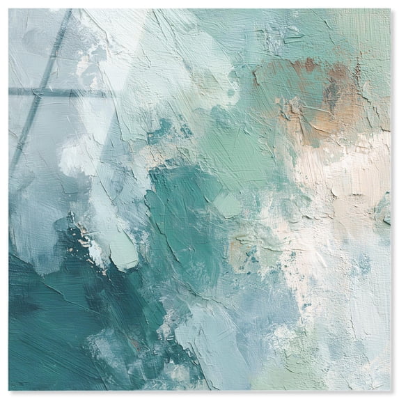 Minted Cloudscape II Acrylic Print Coastal Abstract Art by Art Remedy, Ready to Hang, 12 x 12