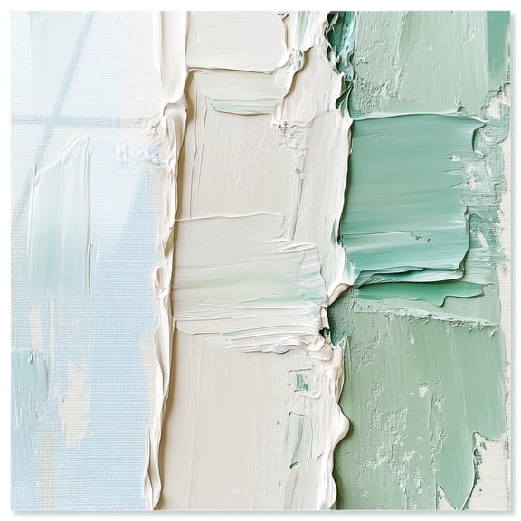 Minted Horizon I Acrylic Print Mint Abstract Art by Art Remedy, Ready to Hang, 12 x 12