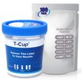 thumbnail image 1 of Mintegrity [100pk] - 10-Panel T-Cup Instant Urine Drug Test - (AMP/BAR/BZO/COC/mAMP/MTD/OPI/OXY/PCP/THC) #MT-TDOA-4104, 1 of 9