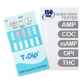 thumbnail image 1 of Mintegrity [150pk] - 5-Panel Dip Card Instant Urine Drug Test - Amphetamine (AMP), Cocaine (COC), Meth/Methamphetamine (mAMP/MET), Opiates (OPI), Marijuana/Cannabinoids (THC) #MT-WDOA-254, 1 of 9