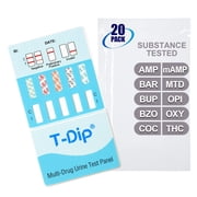 Mintegrity 20pk 10-Panel Dip Card Instant Urine Drug Test - AMP/BAR/BUP/BZO/COC/mAMP/MTD/OPI/OXY/THC #MT-WDOA-9104