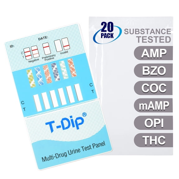 Mintegrity [20pk] - 6-Panel Dip Card Instant Urine Drug Test #MT-WDOA-264