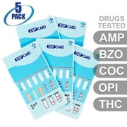 Mintegrity [5pk] - 5-Panel Dip Card Instant Urine Drug Test - AMP/BZO/COC/OPI/THC #MT-WDOA-754