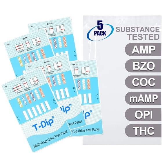 Mintegrity [5pk] - 6-Panel Dip Card Instant Urine Drug Test #MT-WDOA-264