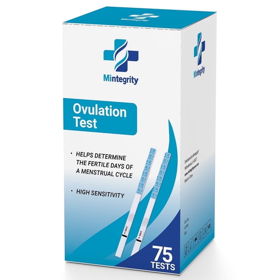 Ovulation Test Strips 75 pack - LH Kit Use at Home by Mintegrity