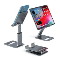 Minthouz Aluminum Cell Phone Stand, Extendable&Foldable Phone Holder for Desk, Multi-Angle/Height Adjustable Phone Stand Compatible with iPhone 13 Pro Max Mini 12 11 and More 4.7"-7.9" Smart Phones