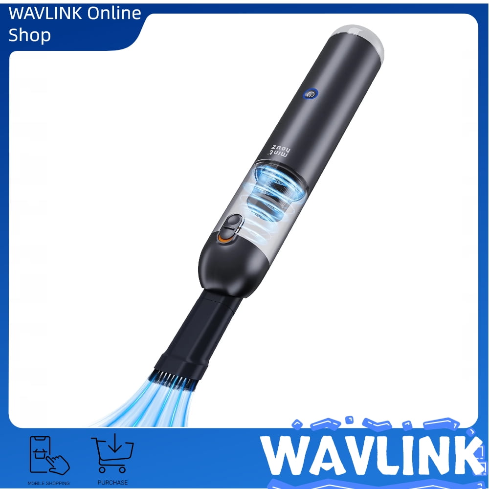 Minthouz Handheld Vacuum 15000Pa, Powerful Cordless Car Vacuum Cleaner 120W, Ultra Lightweight Portable Mini Hand Vacuum Rechargeable with Type-C Cable and LED/SOS Light for Car/Home/Pet Hair