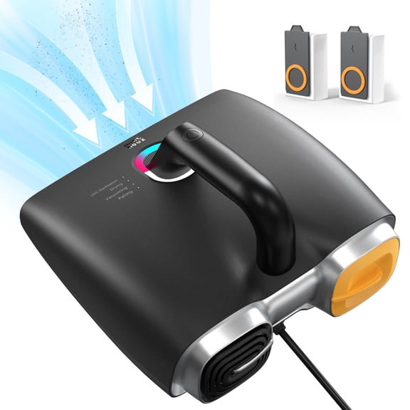 Minthouz UV-C Light Vacuum Cleaner, 15Kpa Mattress Handheld Vacuum, Double Brush Design with Intelligent Dust Sensing, 60 Hot Air