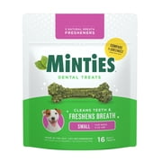 MINTIES Dog Dental Bone Treats, Dental Chews for Tiny & Small Dogs, 16 Count, Shelf-Stable