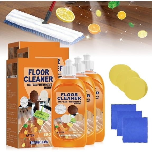 Mintiml Floor Cleaner Powerful Decontamination, Multi-purpose Floor Cleaner, 2025 Upgraded Decontamination Floor Cleaner, Multi Effect Cleaning Without Damaging the Floor (1PCS)