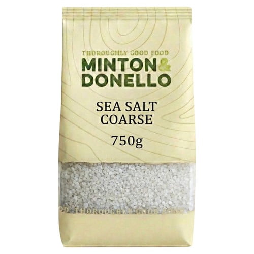 Minton & Donello Coarse Sea Salt 750g, British Import (Pack of 2)
