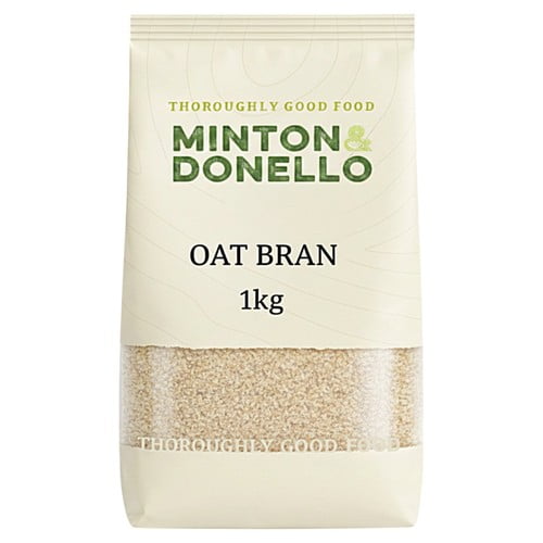 Minton & Donello Oatbran 1kg, British Import (Pack of 3)