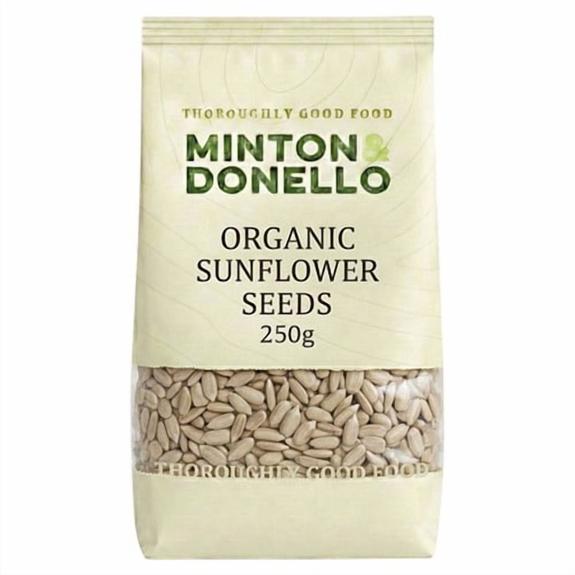 Minton & Donello Organic Sunflower Seeds 250g, British Import (Pack of 3)