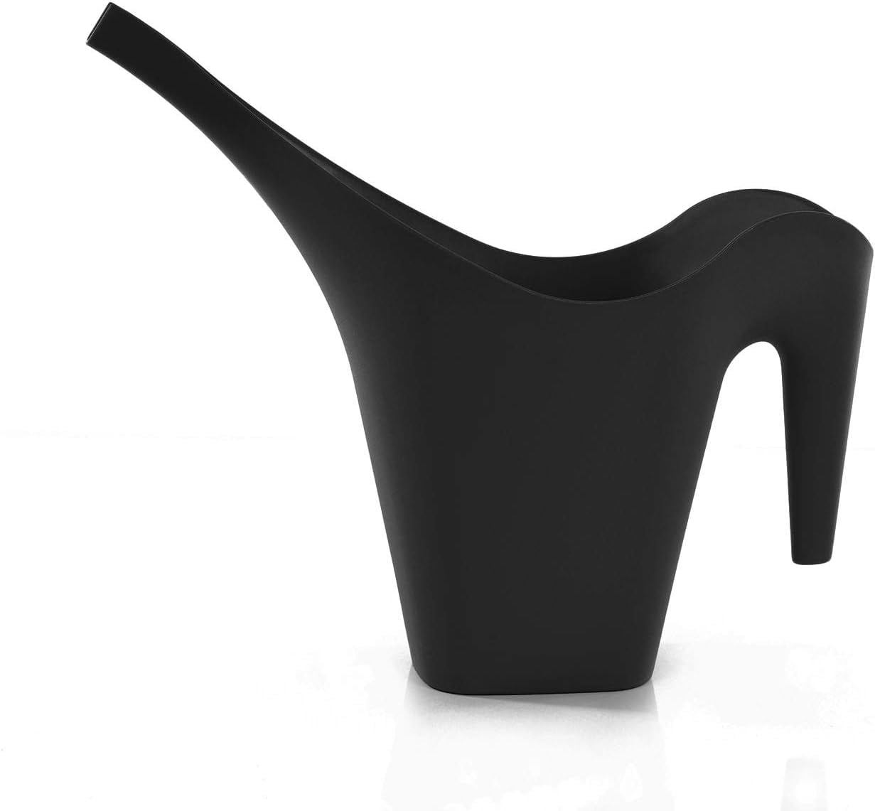 Mintra 1/2 Gallon Plant Watering Can, Long Spout Plastic Water Pitcher for Indoor & Outdoor Use, Durable Lightweight Can Flowers Potted Plants, 1 Pack, 2L/68 oz – Black