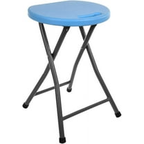 Mintra Home Folding Stools - 18.5in Height, Metal, Heavy Duty