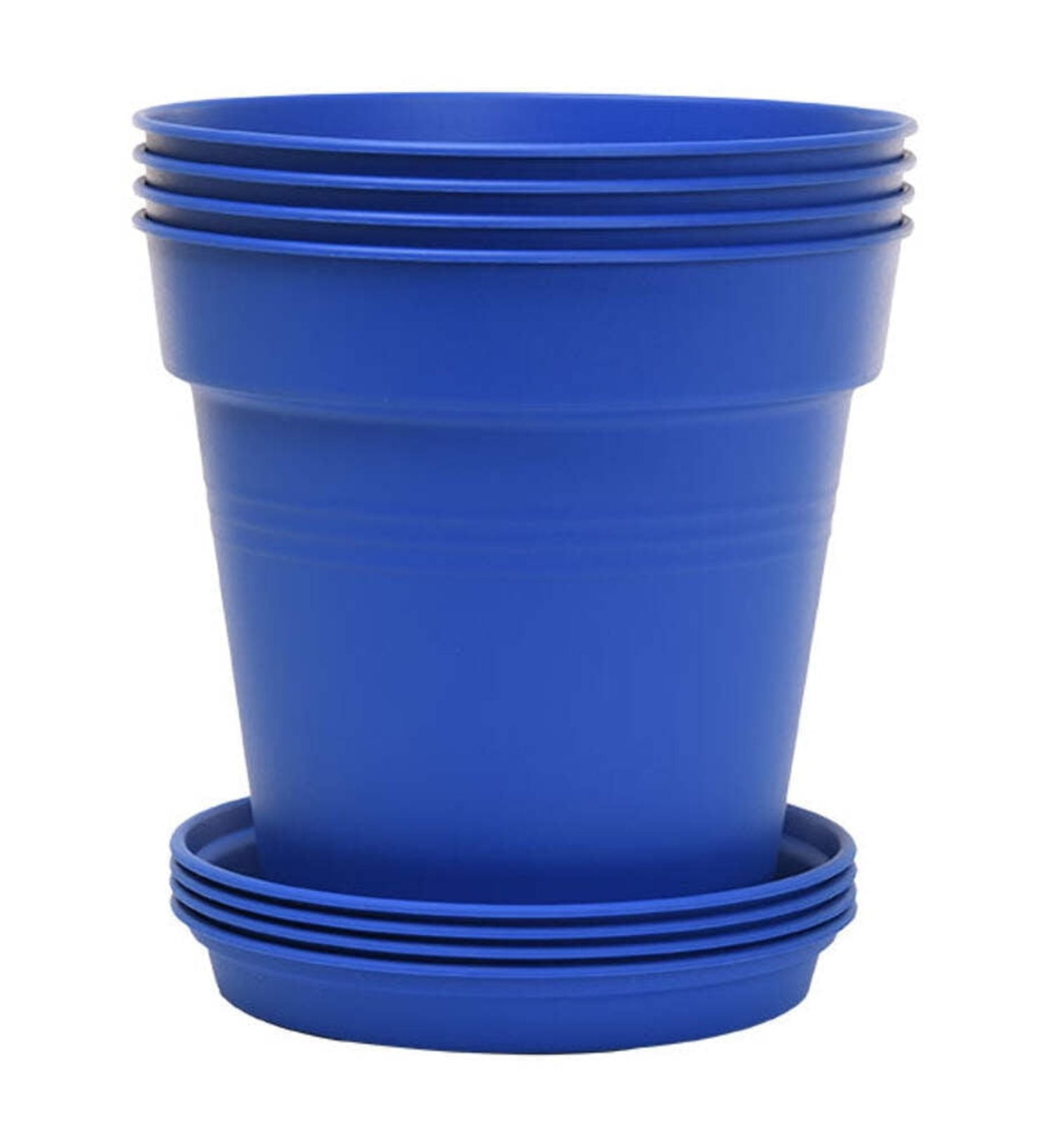 Mintra Garden - 11cm Round Garden Pots 4pk - (11cm Diameter - 4.3inD x ...