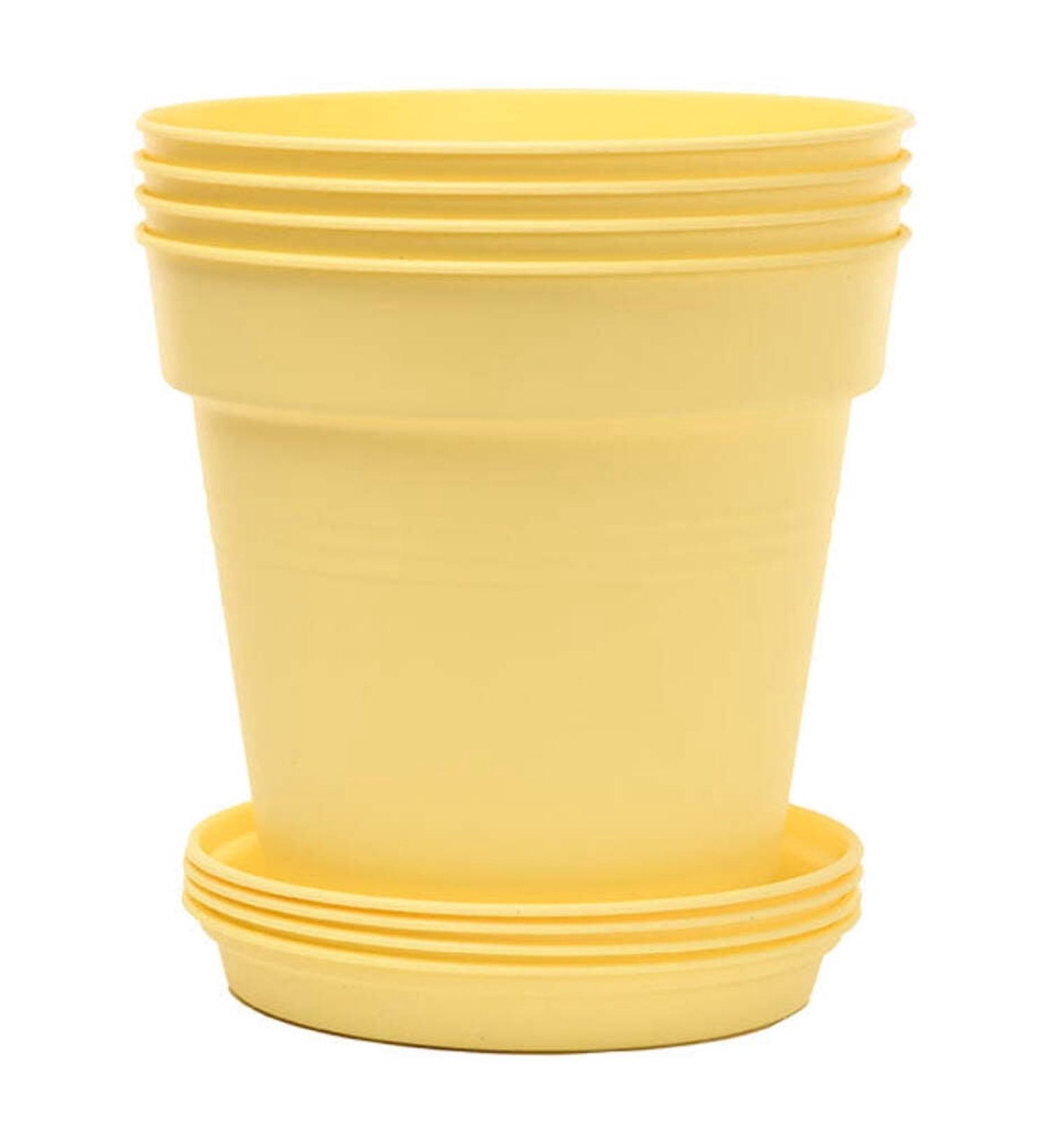 Mintra Garden - 11cm Round Garden Pots 4pk - (11cm Diameter - 4.3inD x ...