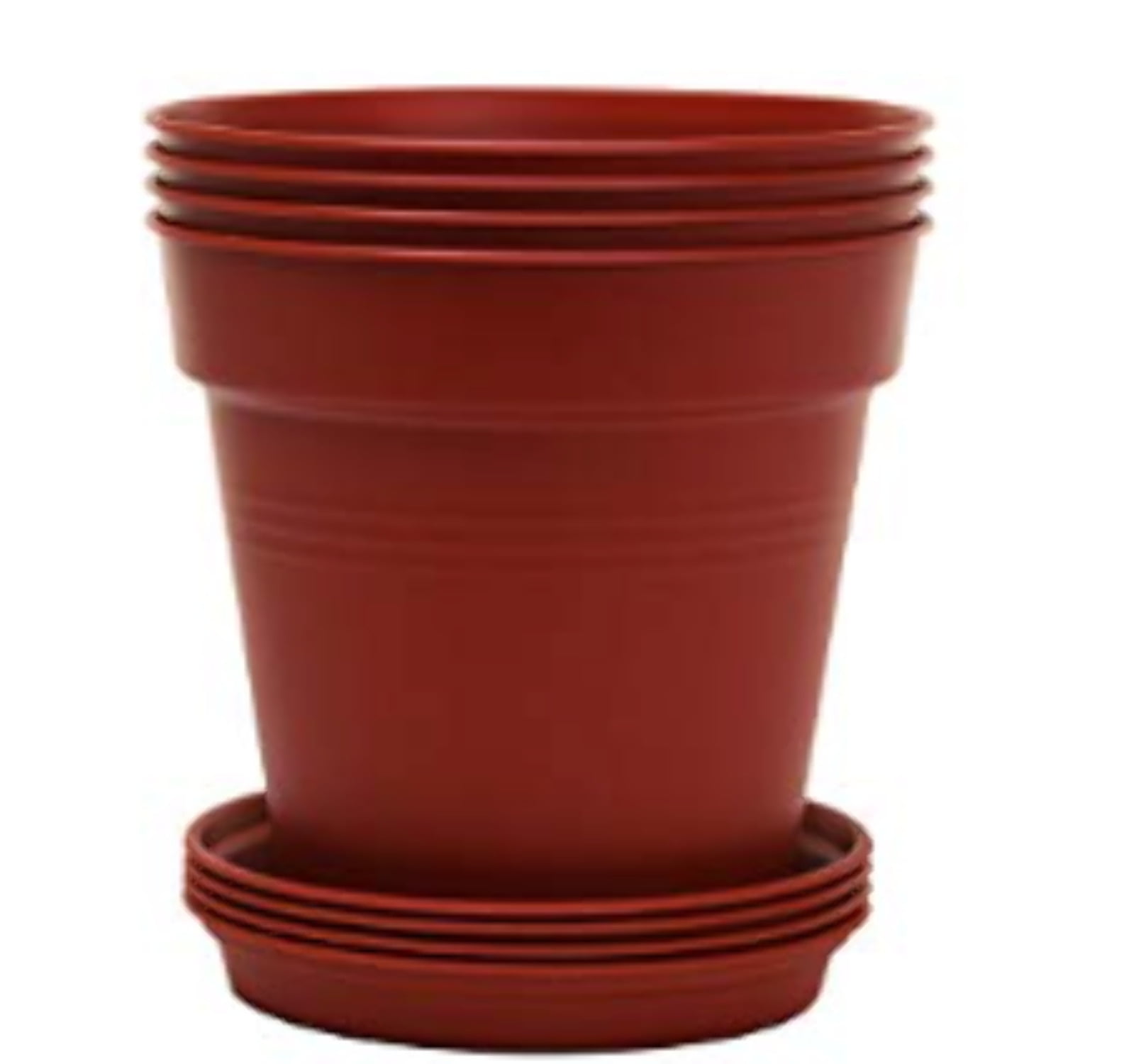 Mintra Garden - 11cm Round Garden Pots 4pk - (11cm Diameter - 4.3inD x ...