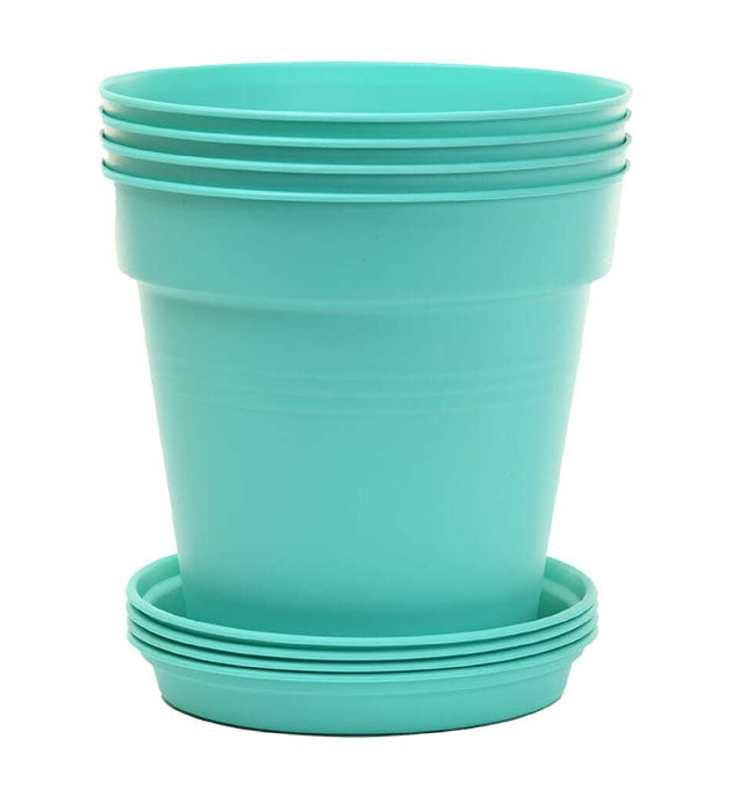 Mintra Garden - 11cm Round Garden Pots 4pk - (11cm Diameter - 4.3inD x ...