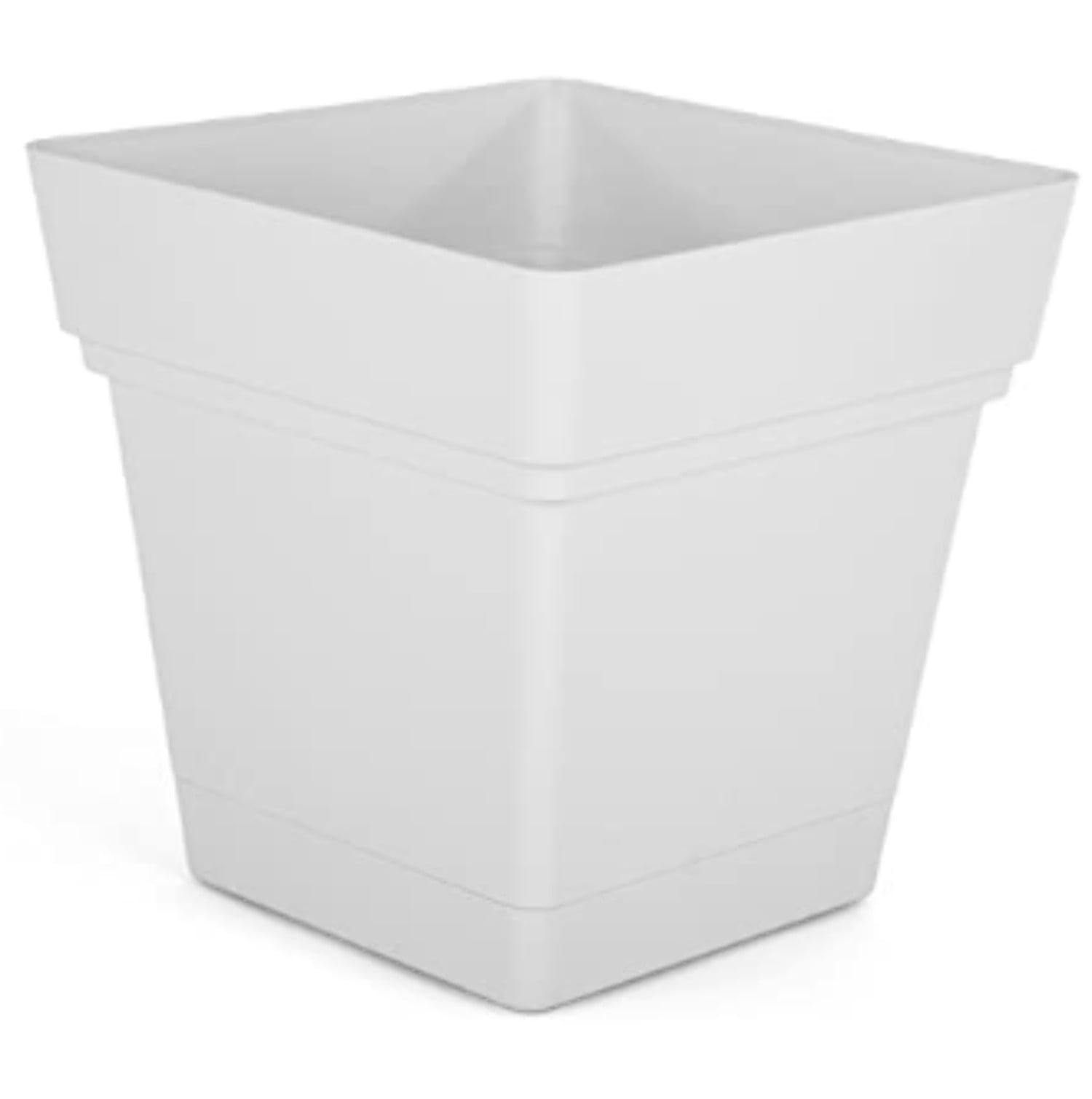 Mintra Garden Large Outdoor Indoor Planter Pot - 14.5in Square with ...