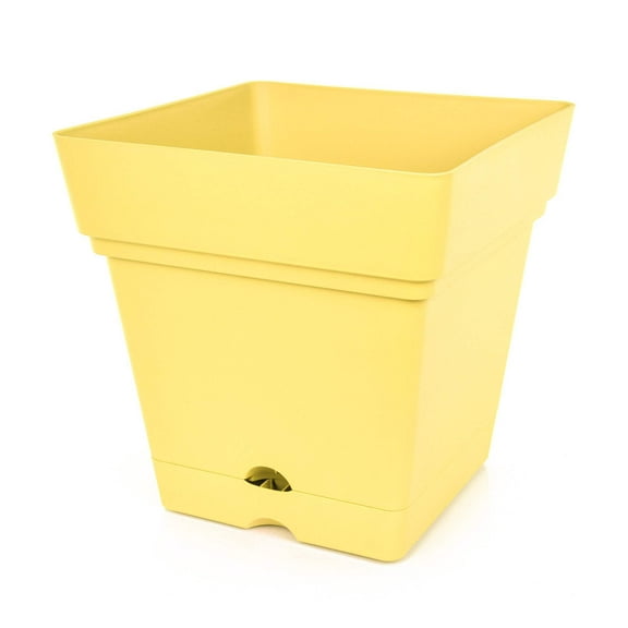 Mintra Garden - 14.5in Square - Large Garden Pot With Wheels (14.5inW x 15inH)