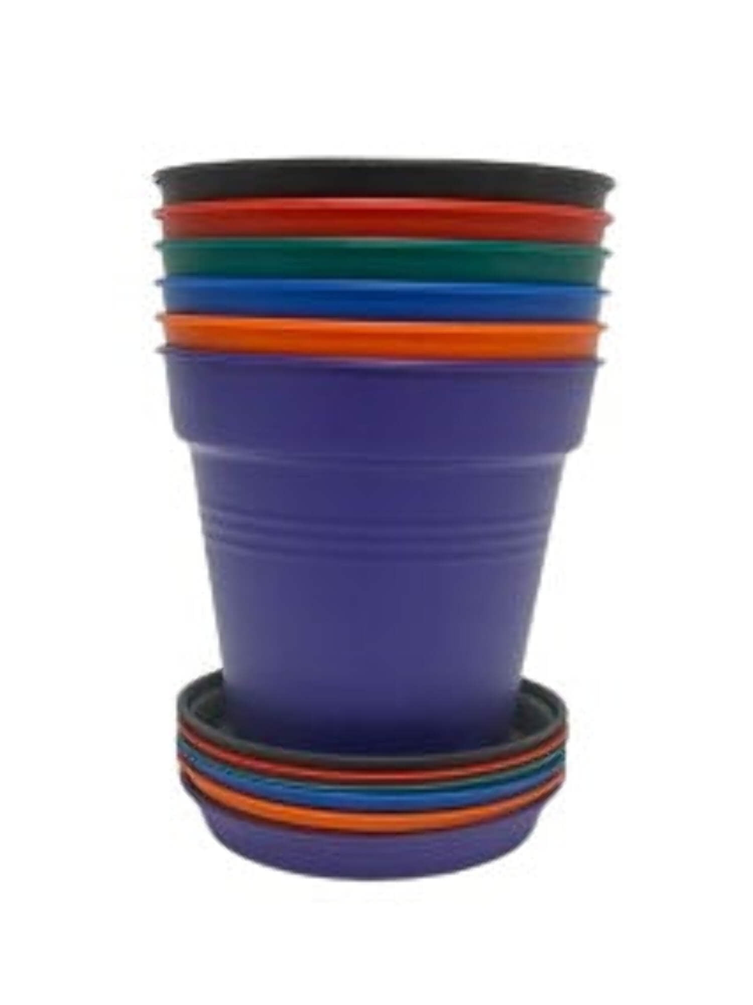 Mintra Garden - 11cm Round Garden Pots 4pk - (11cm Diameter - 4.3inD x ...
