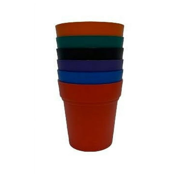 Mintra Garden 6.75" x 6.75" x 6.75" Round Multi-Color Plant Pot