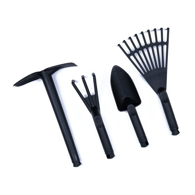 Mintra Garden - Garden Tools 4pk - (Cultivator, Trowel, Shovel, Rake ...